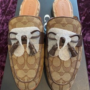Tan Coach slides
